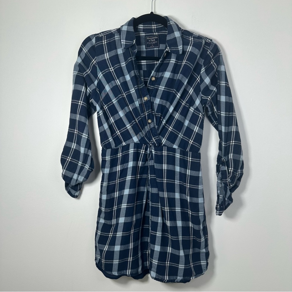 Abercrombie & Fitch Flannel Long Sleeve Mini Dress Size S
